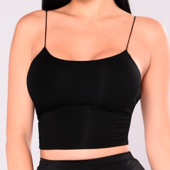 Fashion Nova Black Kiki Crop Top M - Picture 6 of 13